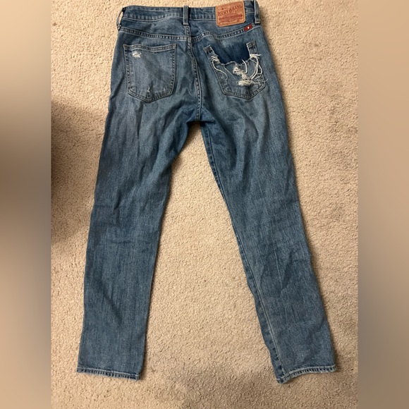 Lucky Brand women’s distressed, ripped, boyfriend jeans, size 25 - Picture 3 of 4